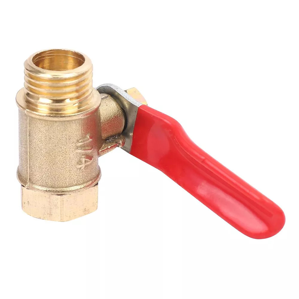 6PCS 1/4″ Male Female NPT Brass Ball Valve Water Air Tank Drain Shut Off USA