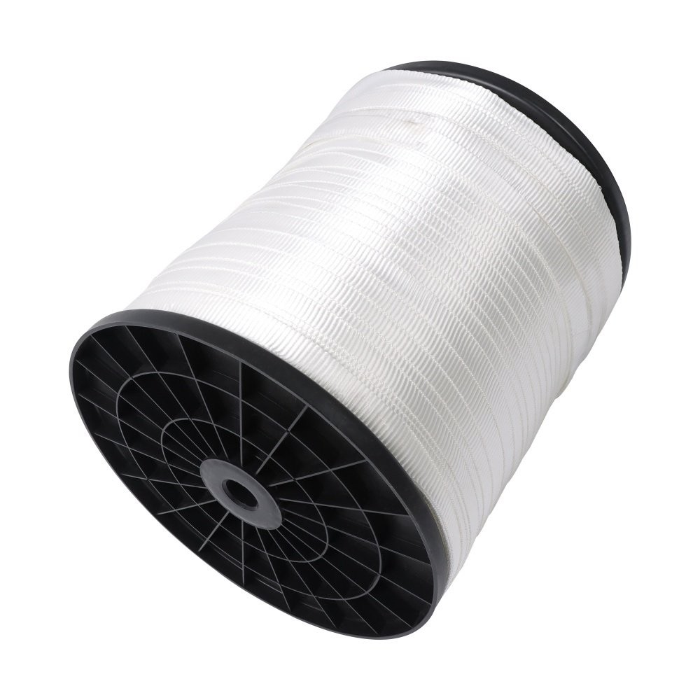 Mule Tape Flat Rope Polyester Pull Tape Gardening Commercial Electrical White