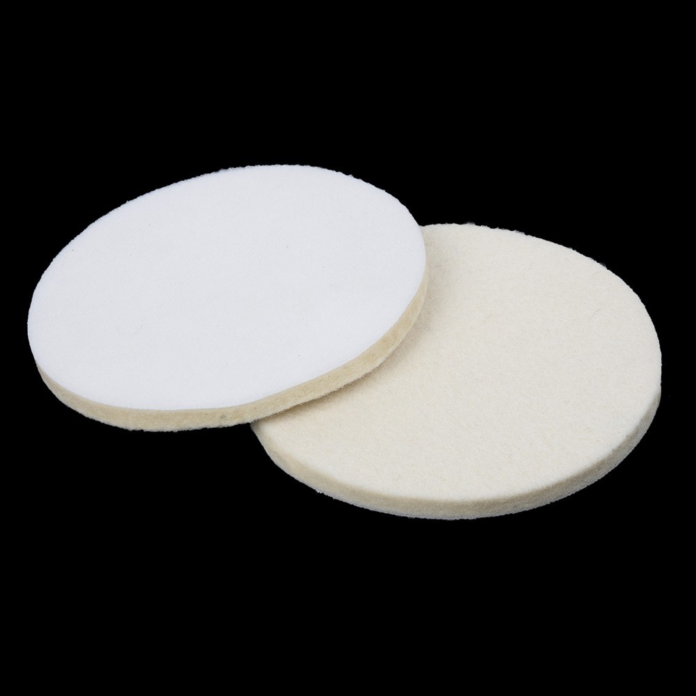 4Pcs 125mm/5Inch Wool Buffing Grinder Wheel Felt Polishing Disc Pad Set Tool