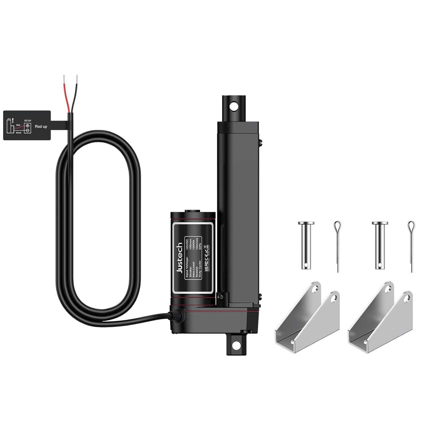 Waterproof 12V Linear Actuator 4in/100mm 330LBS – Reliable Automation Accessory
