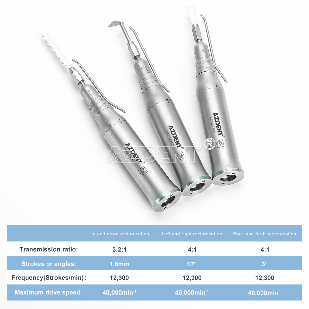 Dental Micro Saw Surgical Handpiece 4:1/3.2:1 Reduction Reciprocating Bone Cut