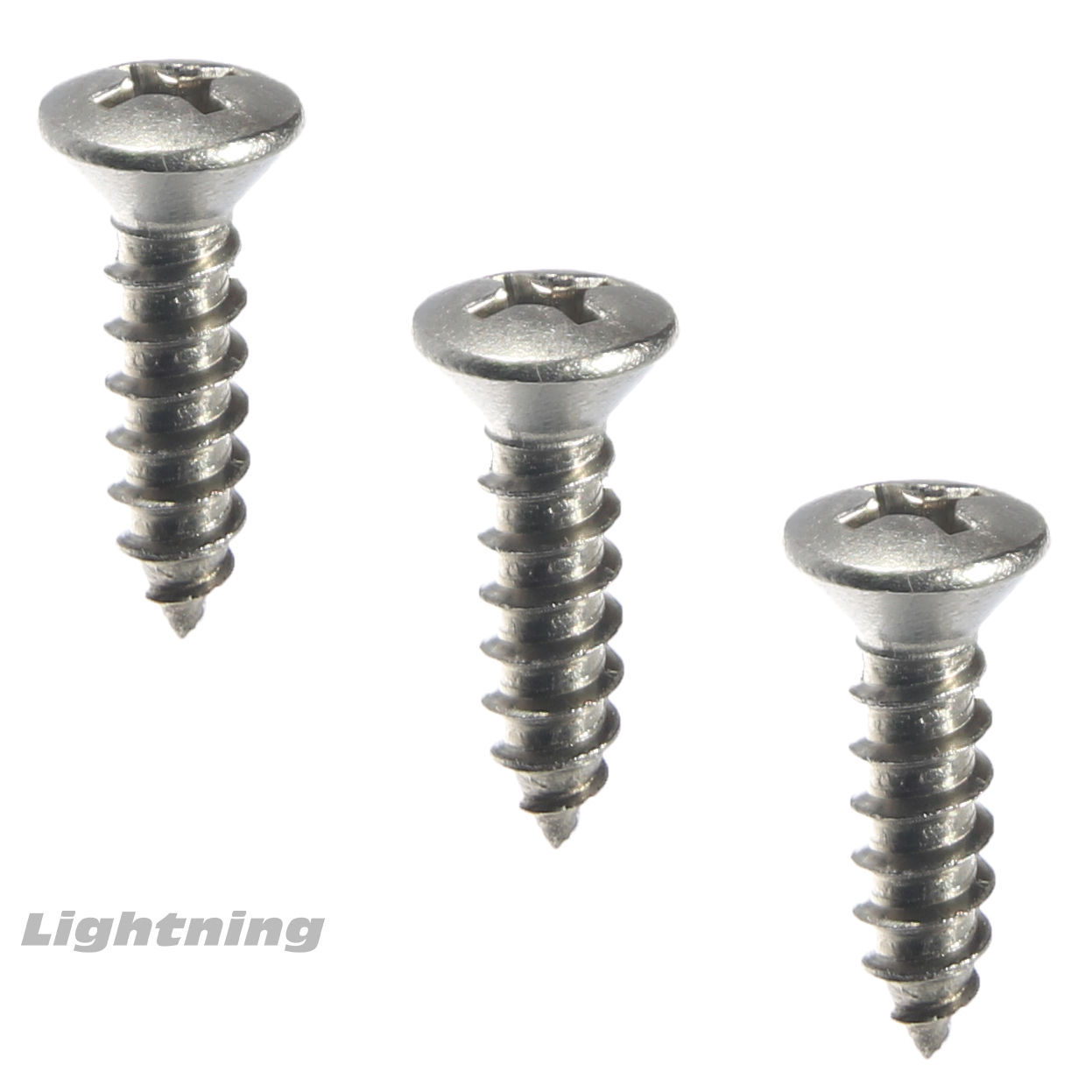 Phillips Oval Head Sheet Metal Screw 316 Stainless Steel #8 x 5/8″ Qty 100