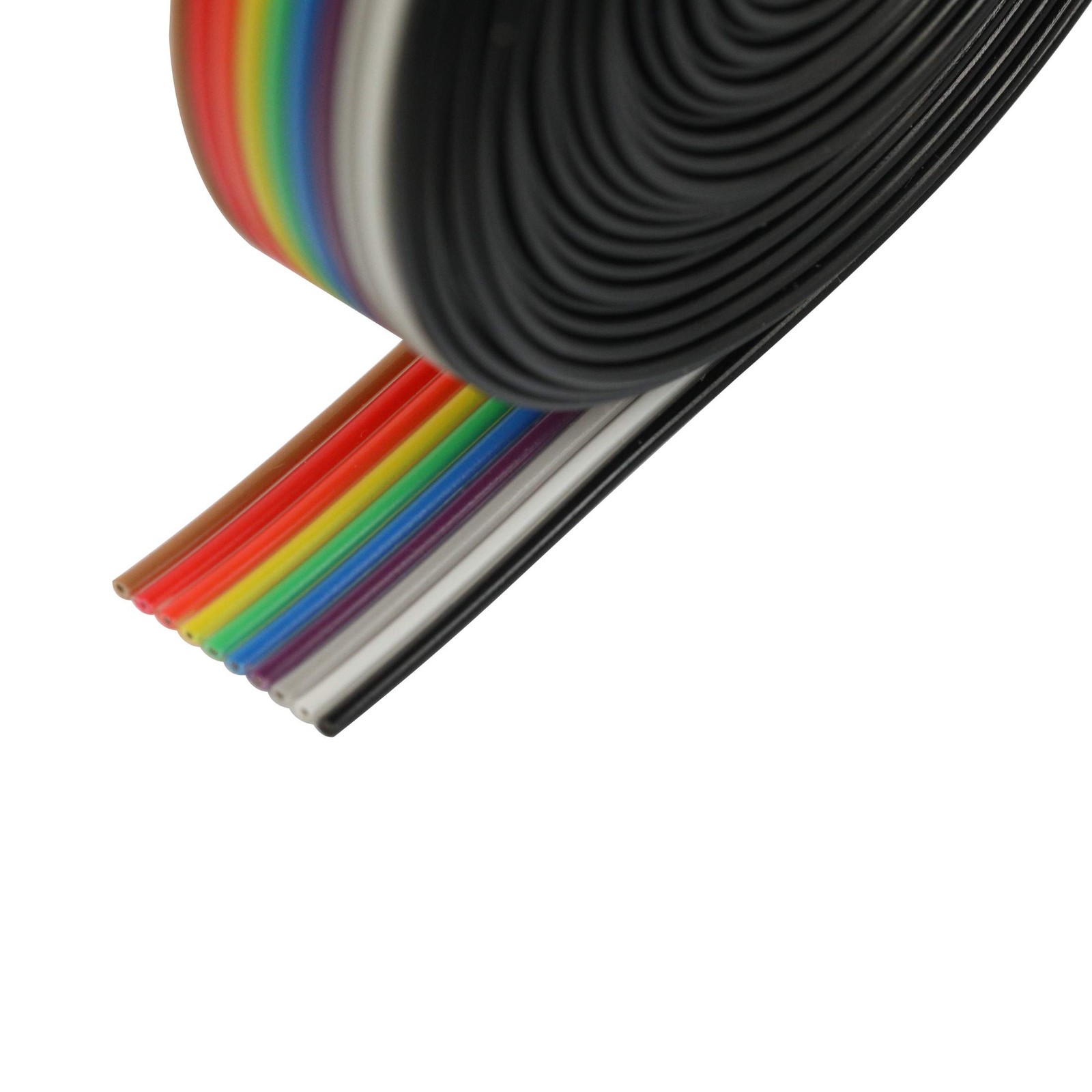 risingsaplings 10P 9.8FT 3 Meters 10 Wire 10p Colorful (9.8ft), Rainbow