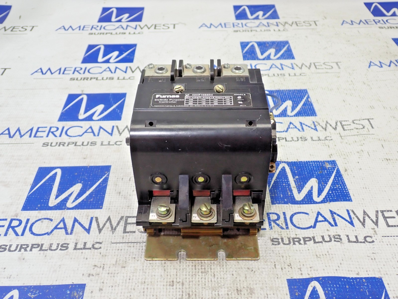 Furnas Definite Purpose Contactor 42HF108804 120A 600V 48VDC 75D73251U Coil