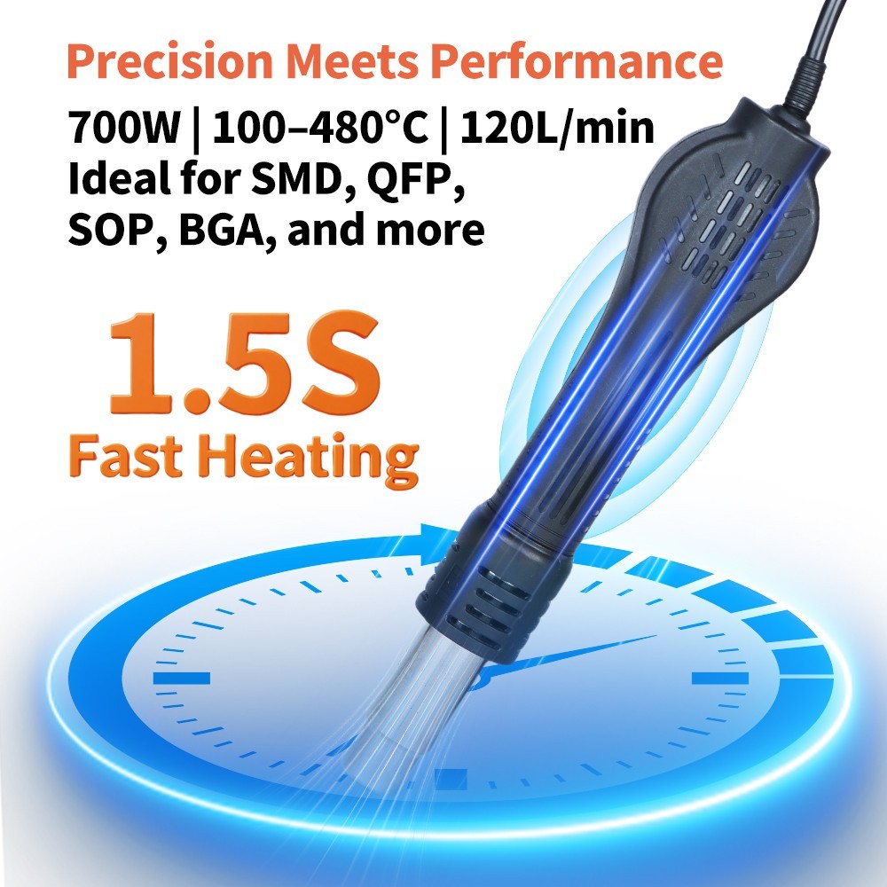 Digital Soldering Station SMD Welder Rework station Heat Hot Air Gun