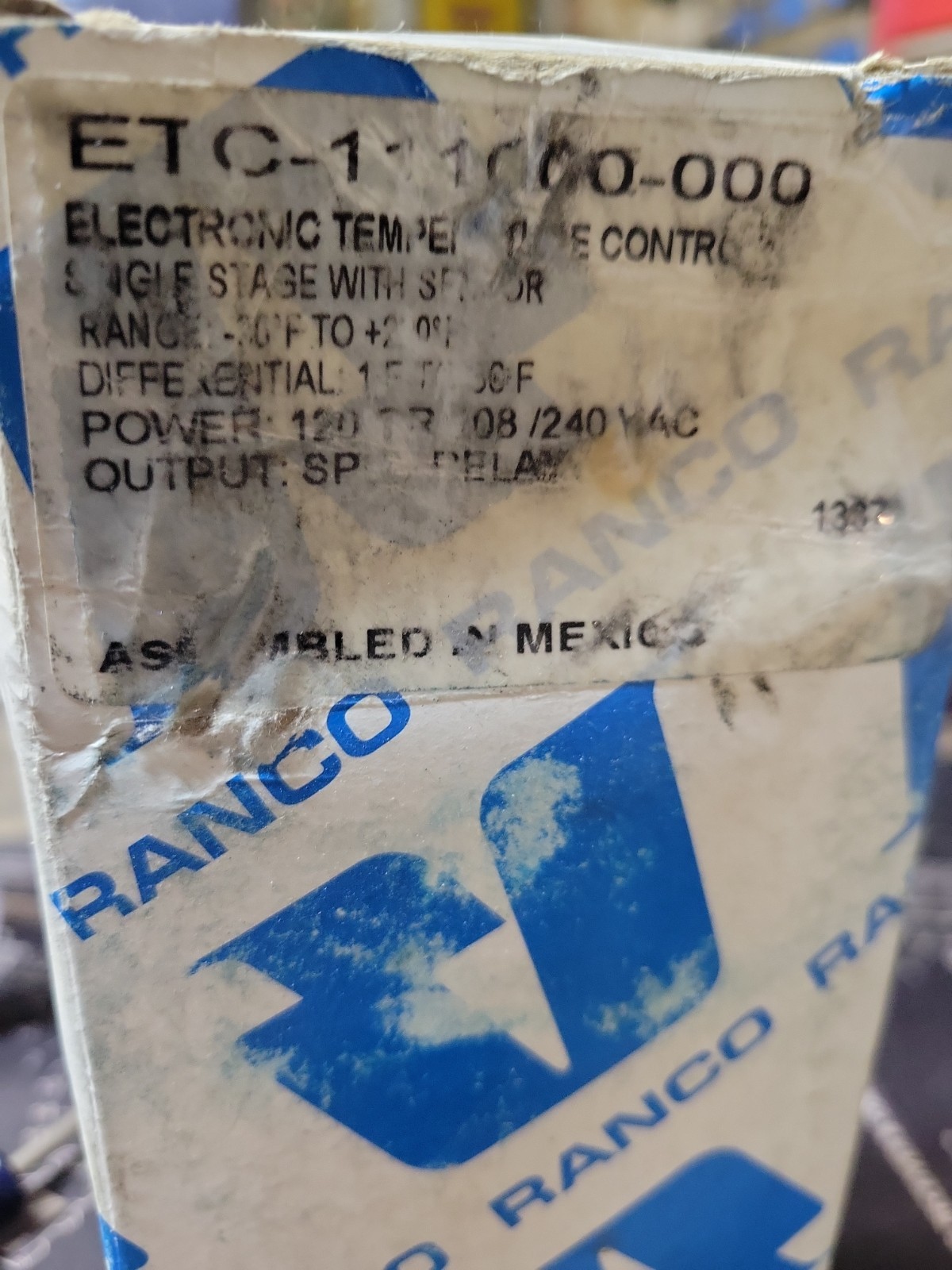 Ranco ETC-111000-000 Digital Electronic Temperature Control 120/208/240 VAC SPDT