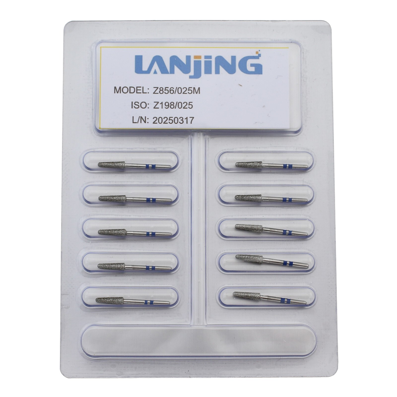 Dental Zirconia Cutting Diamond Bur FG Football Round End Taper Cylinder Egg