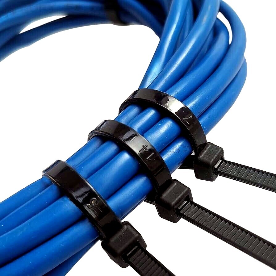 (36″ INCH) 10 – 20 PACK BLACK CABLE ZIP TIES Heavy Duty UV Resistant Nylon 66 UL