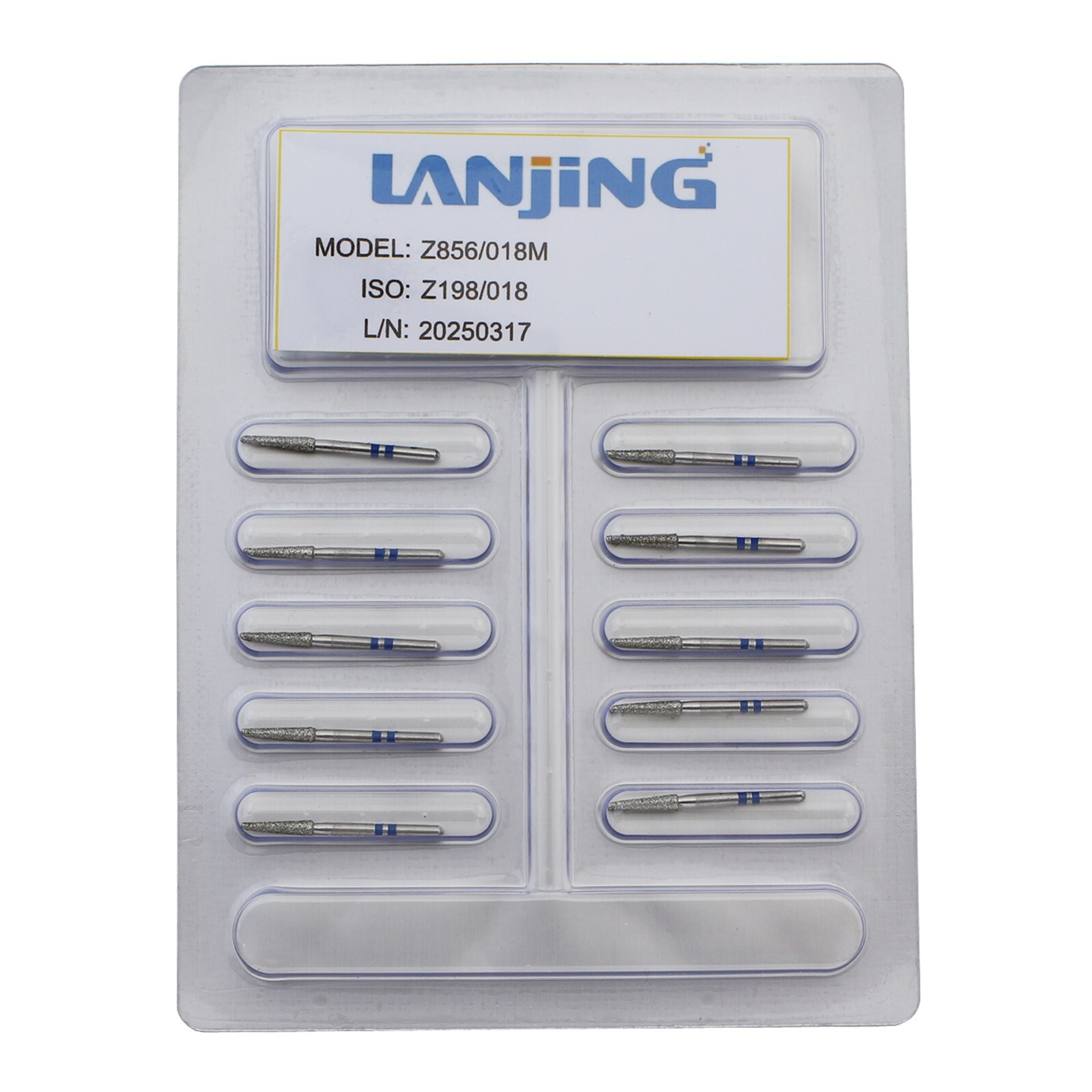 Dental Zirconia Cutting Diamond Bur FG Football Round End Taper Cylinder Egg