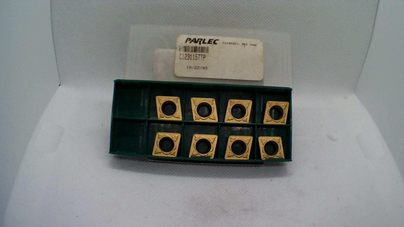 (8 Inserts) Parlec C123115TTP 0.216″ Hole Diameter x 0.188″ Thickness x 0.031″ N
