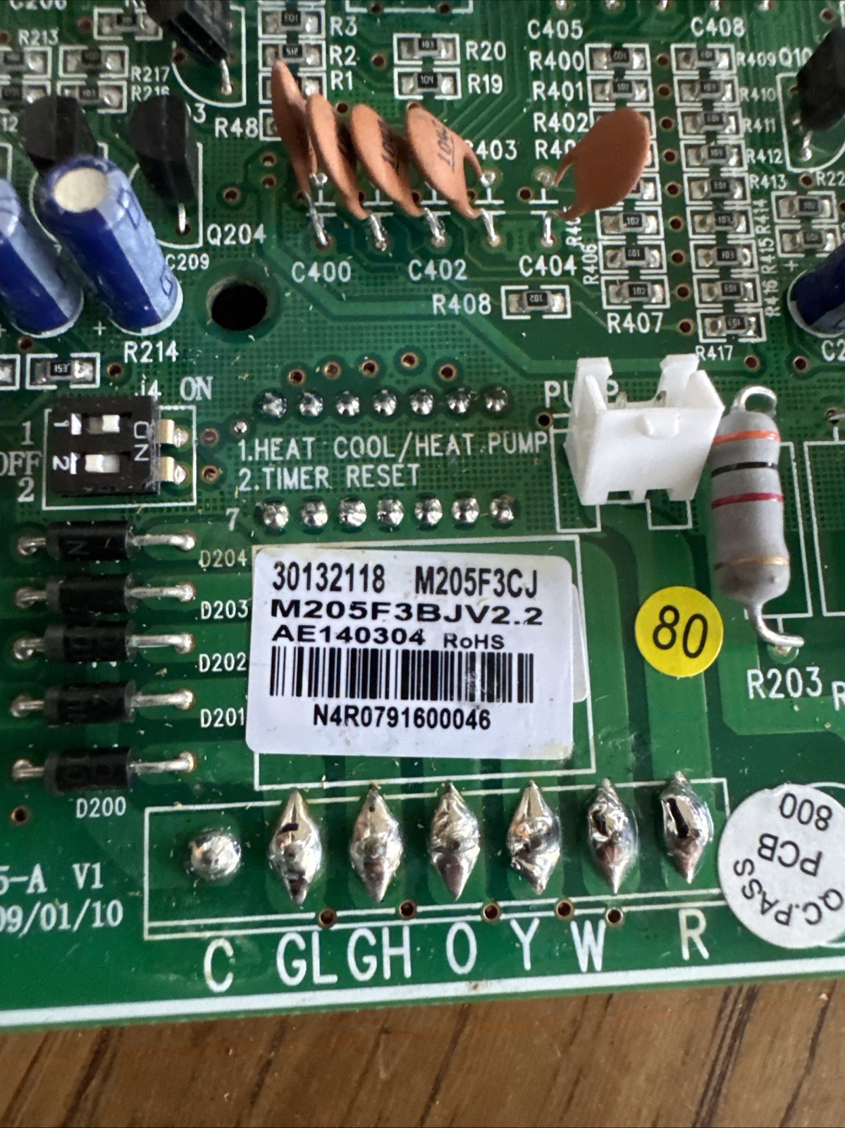 ✨GREE – Main Control Board Item: 30132118 (m205f3cj)- Thermostat Control✨
