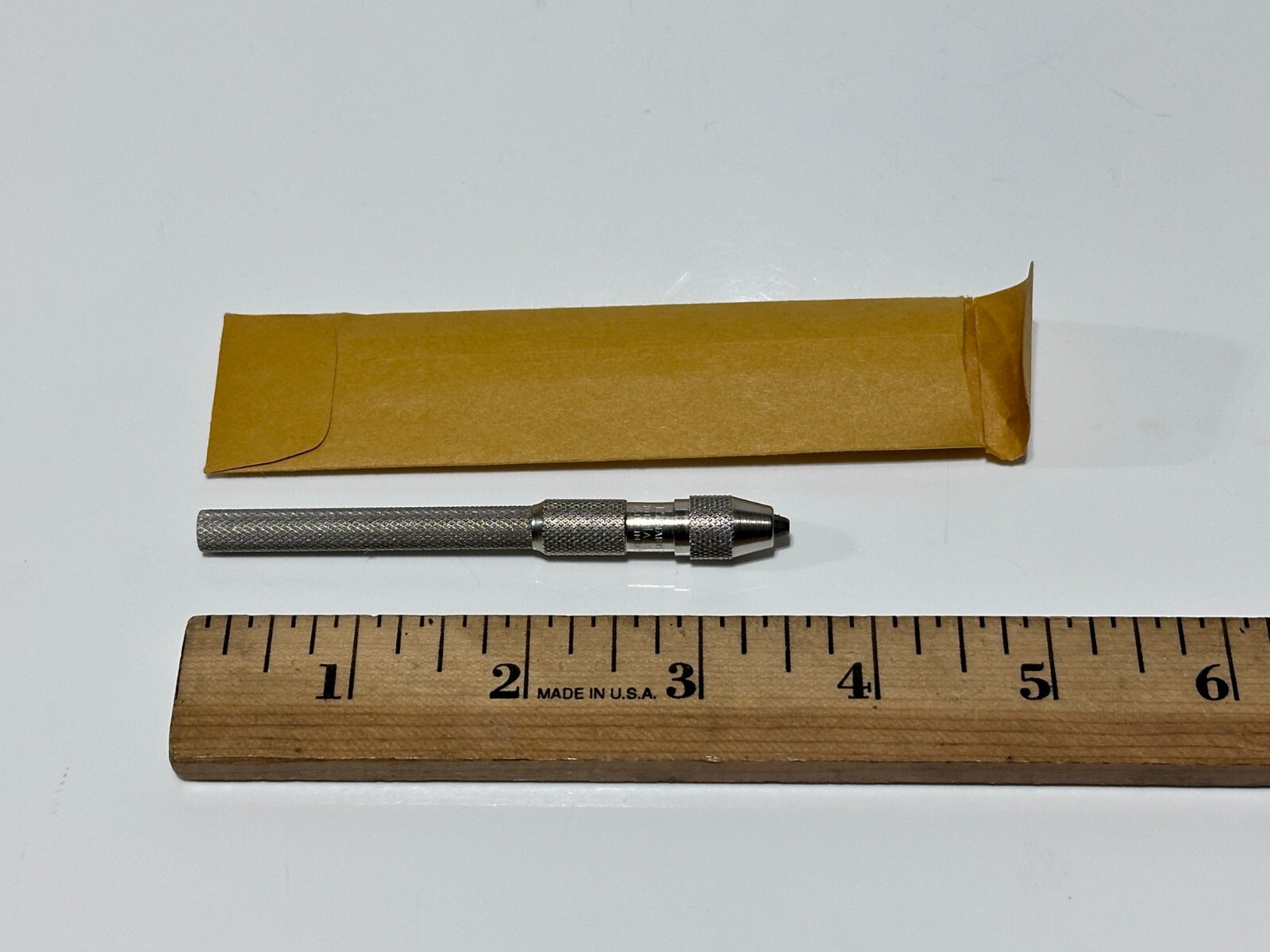 NEW Starrett Tools USA 162B Pin Vise, 0.030-0.062 In., Knurled, Nickel Plated