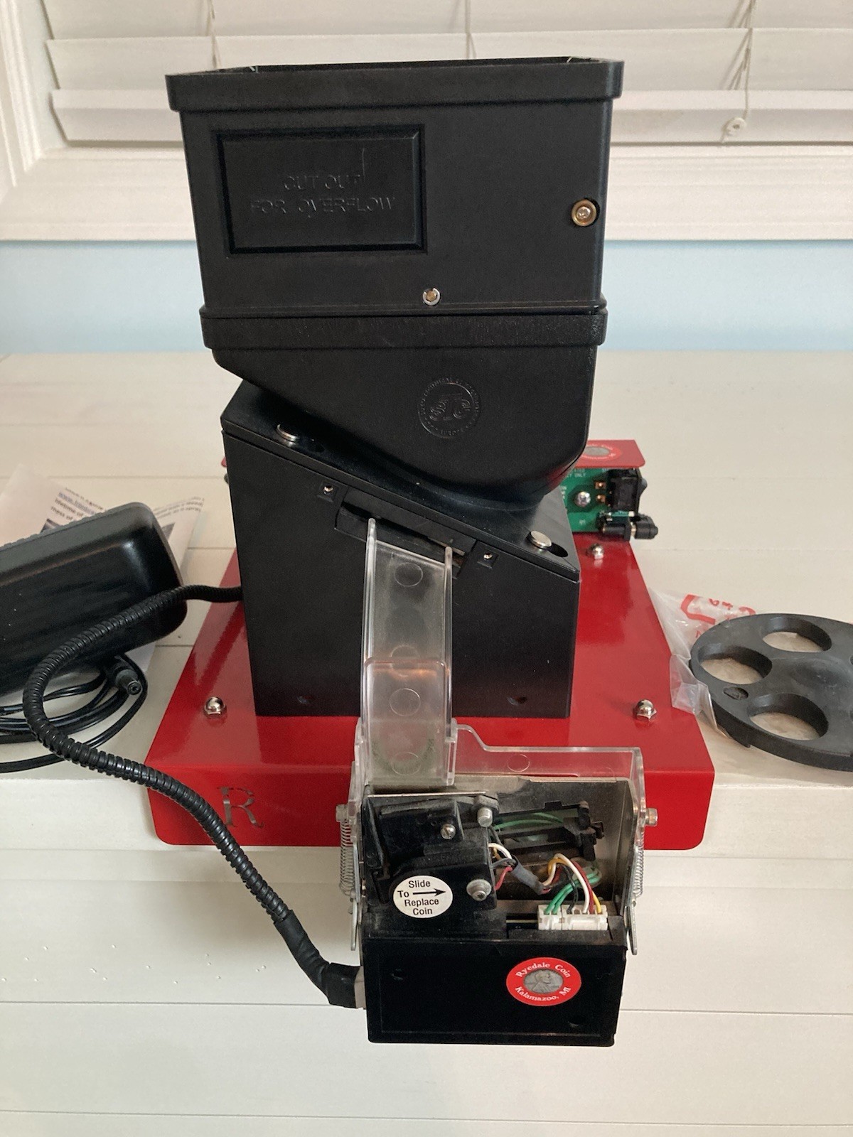Ryedale Copper Zinc Penny Sorter Coin Cube Hopper Machine NICE