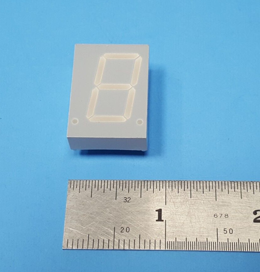 (2PCS) 7-Segment LED Displays, HDSP-3401 / QDSP-3447, HP, 20 mm (0.8 inch), RED