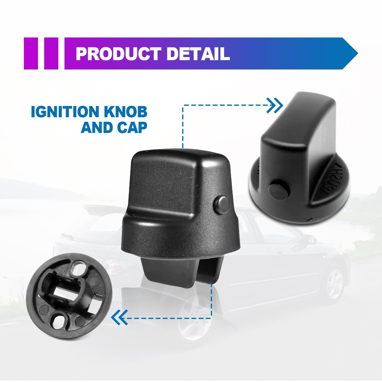 Keyless Start Ignition Button Knob Switch Fits Mazda CX-9 CX7 6 D461-66-141A-02