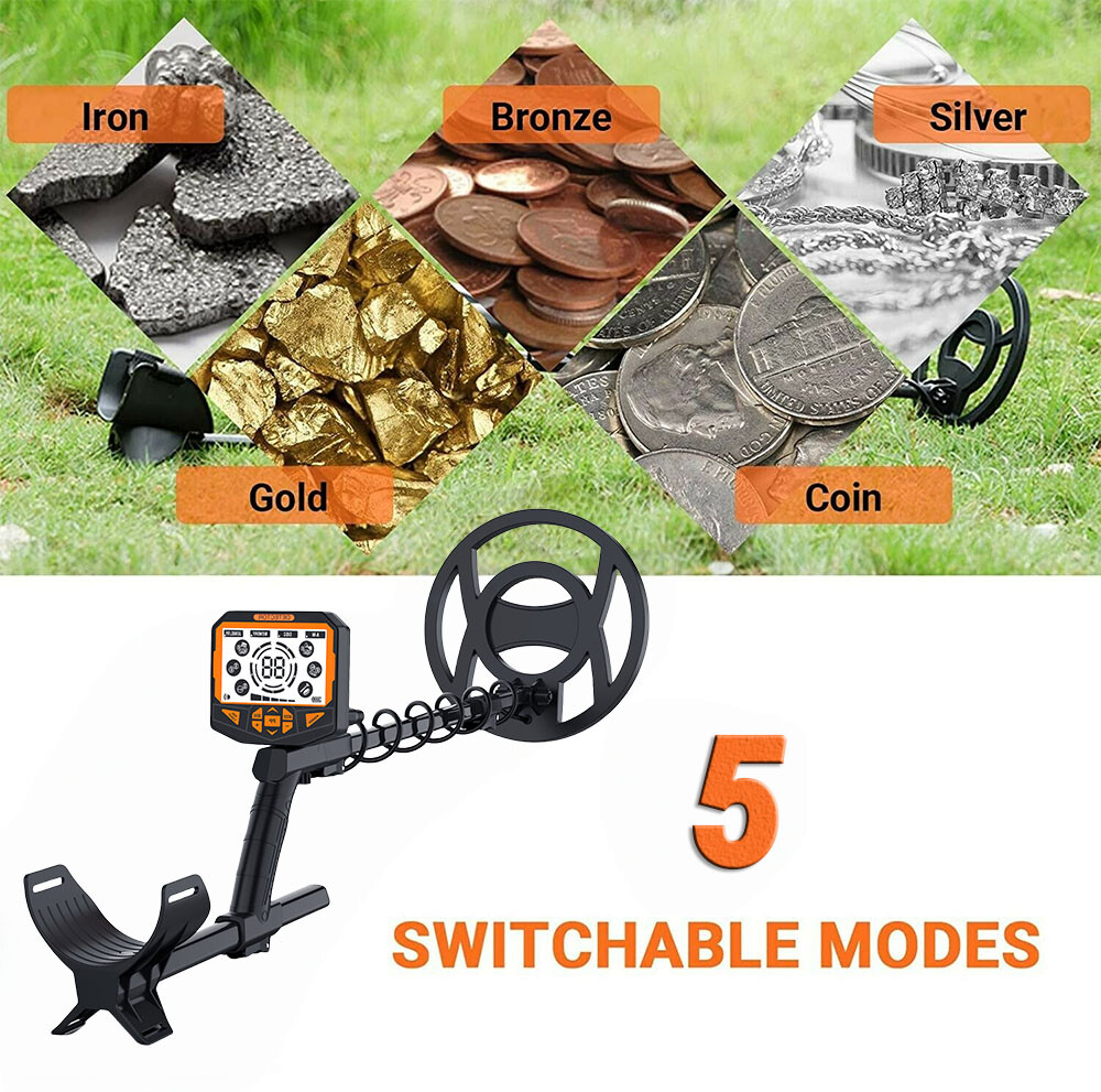 Advanced Metal Detector – 5.8KHz,DISC Range,Ideal for Gold & Silver Hunting