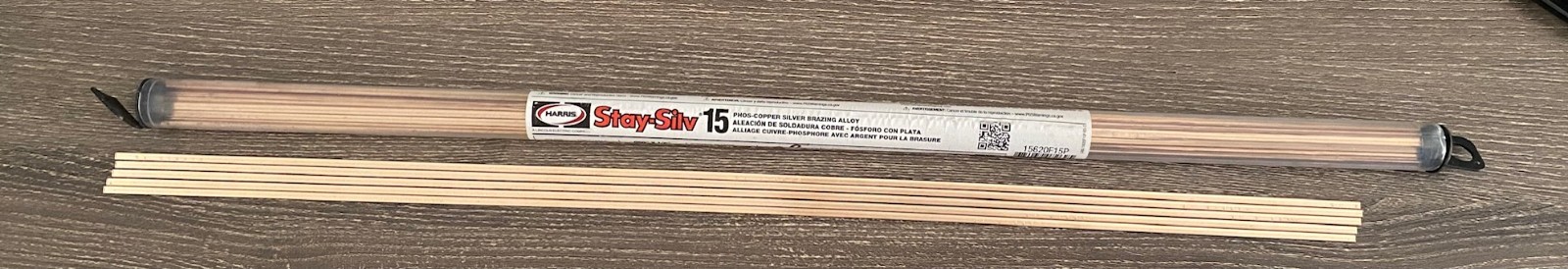 Harris Stay Silv 15 15% Silver Brazing Alloy Rods HVAC Grade Qty. 5 Rods