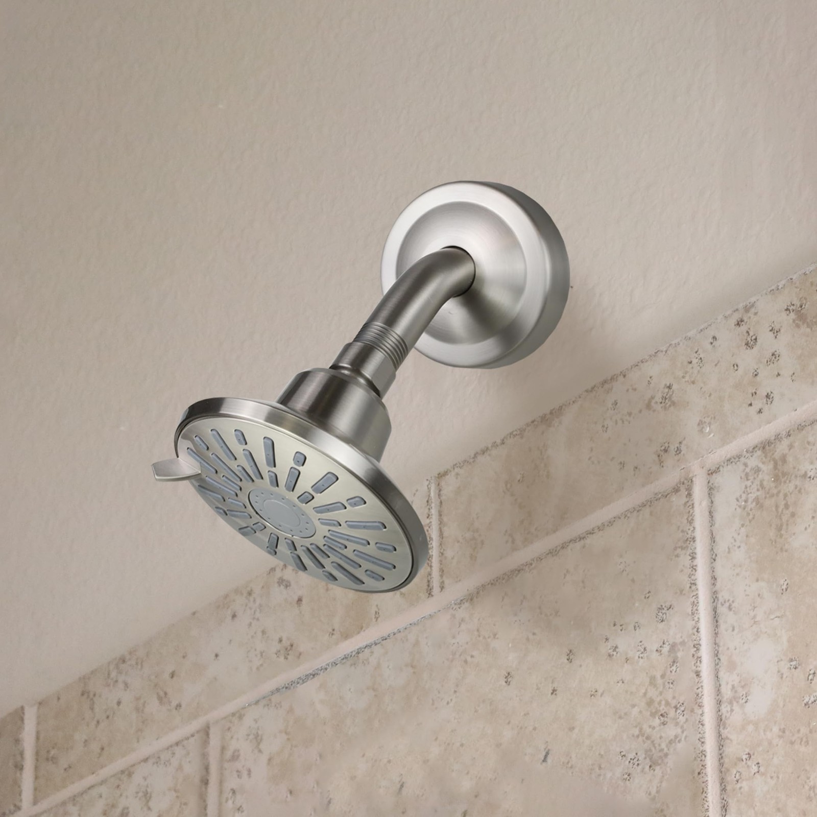 Danco 12006 Shower Arm Stabilizer Bracket and Flange No Size, Brushed Nickel