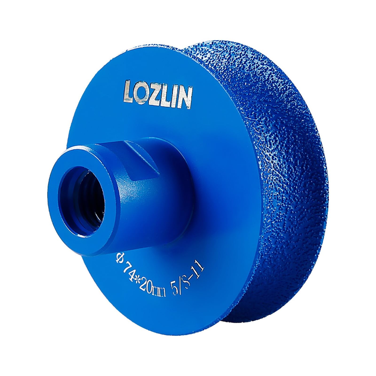 3 Inch Diamond Grinding Wheel, 5/8″-11 U Shape Stone Edge Polishing Wheel for…
