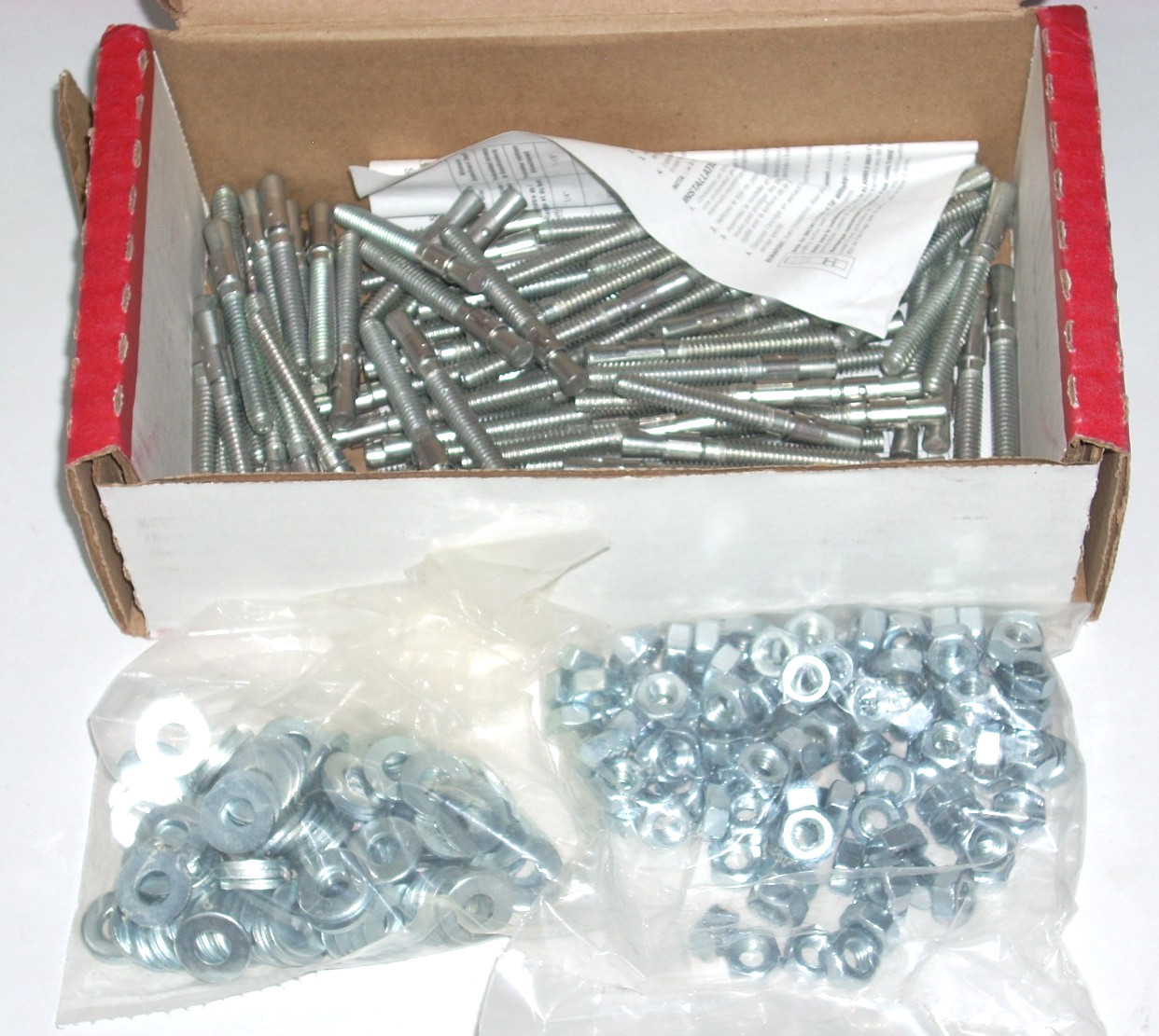 ITW Redhead 1/4 x 2 1/4″ Long Trubolt Wedge Anchor Bolts TB4C-1422 – 100 pk