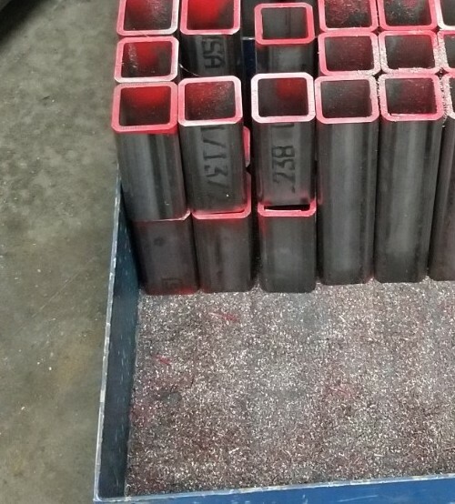 2-1/2in x 2-1/2in x 1/4in Wall Steel Square Tube 6″in Piece receiver hitch tube