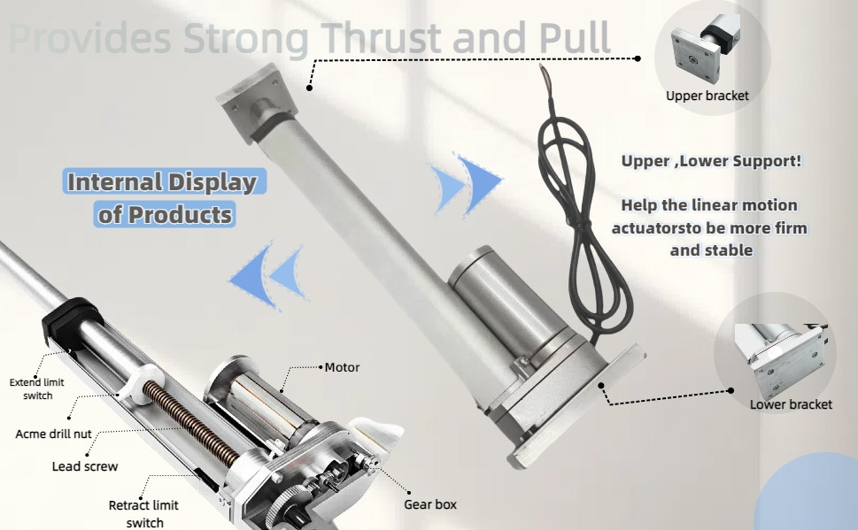 12V electric linear actuator with a load capacity of 330lbs/1500N US