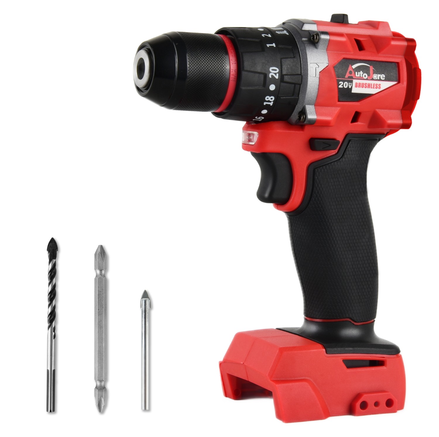 For Milwaukee 18V Battery Brushless Cordless Impact Hammer Drill Screwdriver