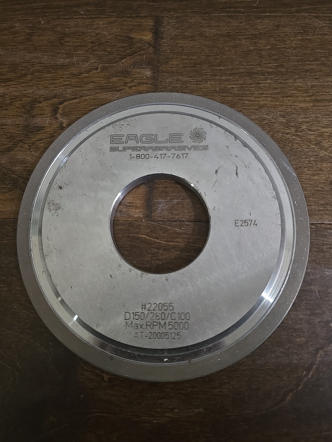 Eagle Superabrasives 6″ Diamond Wheel D150/280/C100 2205