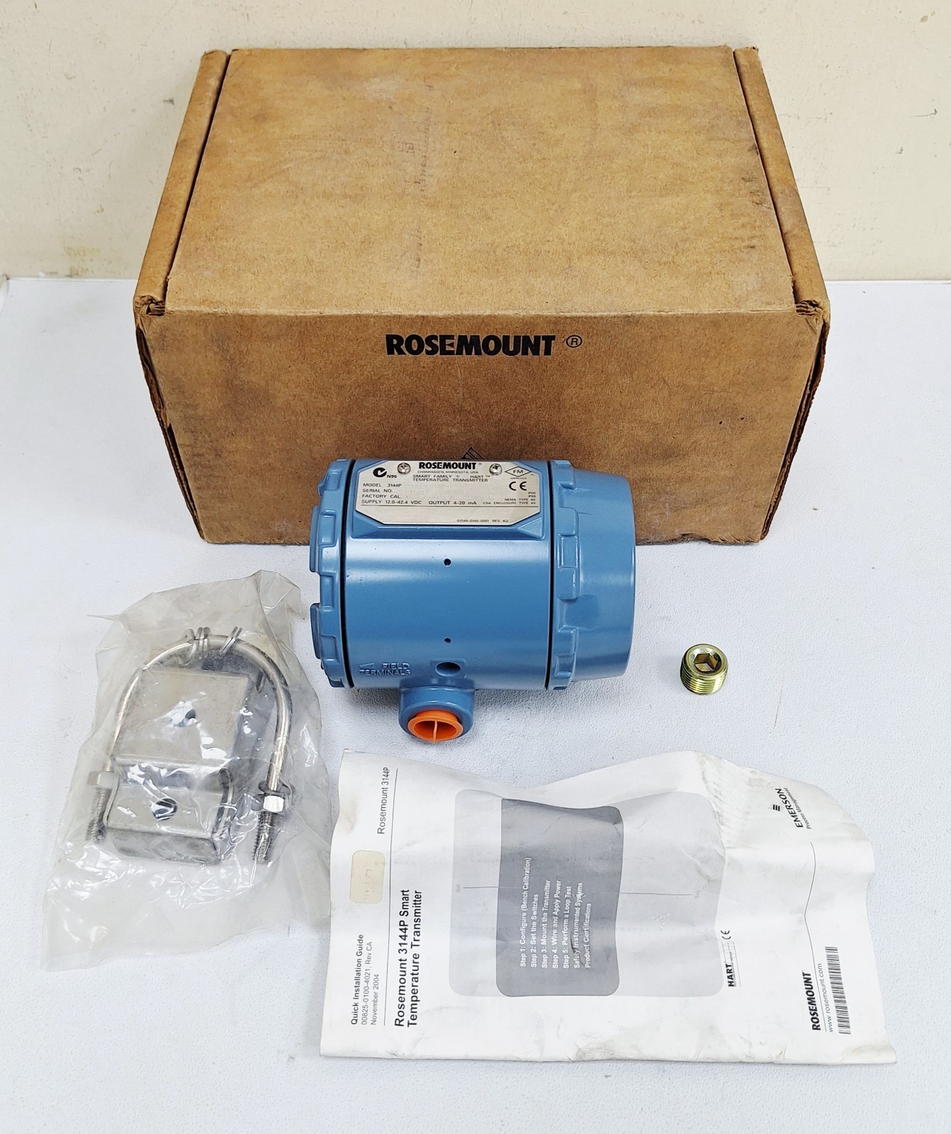 Rosemount Model 3144P / D1A1NAB4M5 Temperature Transmitter 3144PD1A1NAB4M5