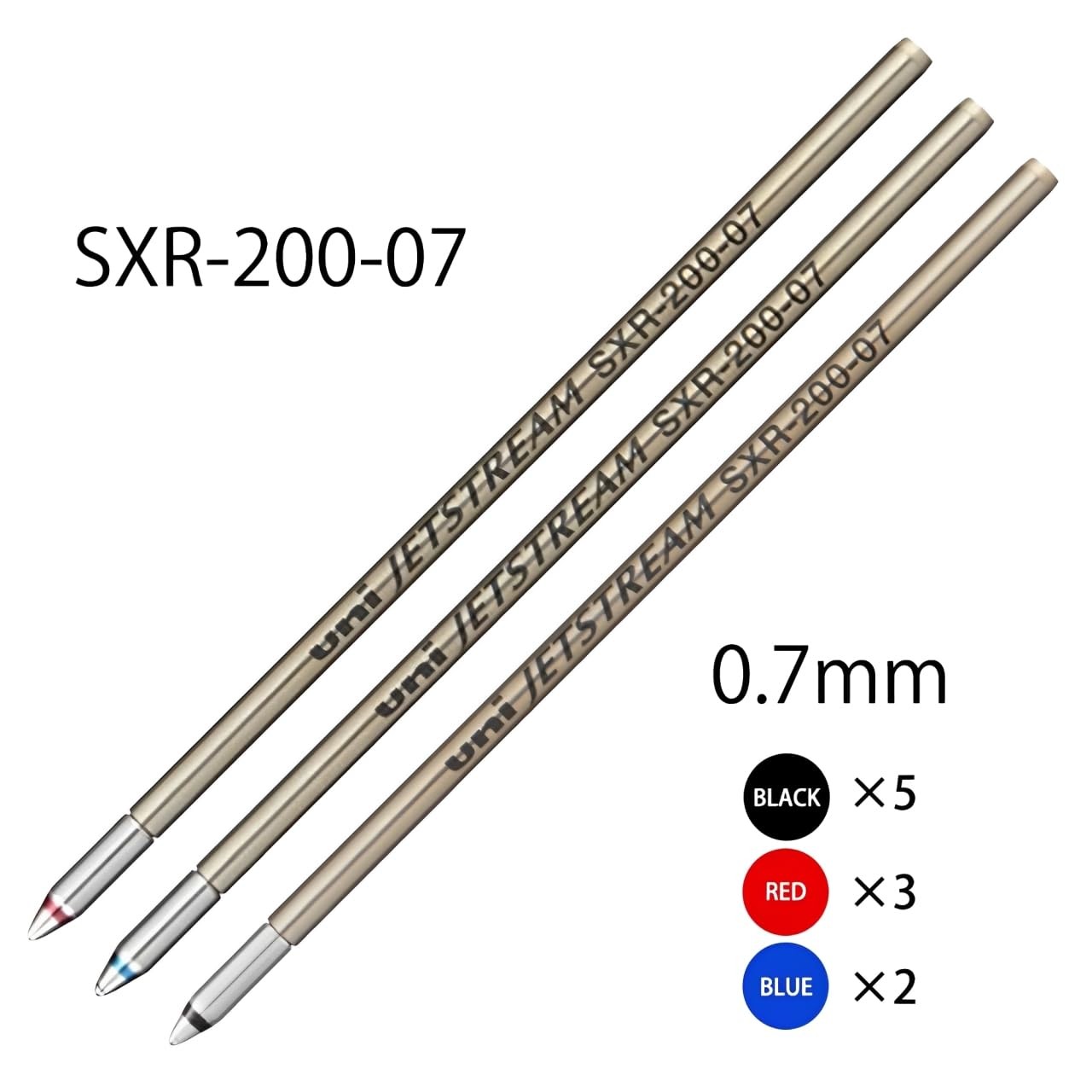 三菱鉛筆 Jet Stream Prime For Ink Pen Refill SXR – 200 – 07/0.7 mm Combination…