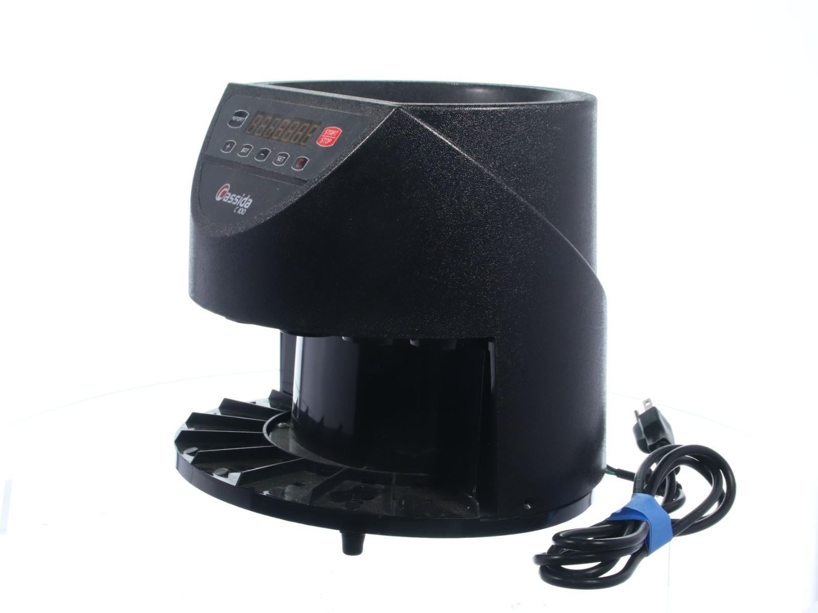 Cassida C100 Digital Coin Counter & Sorter Machine 110V Black – Untested