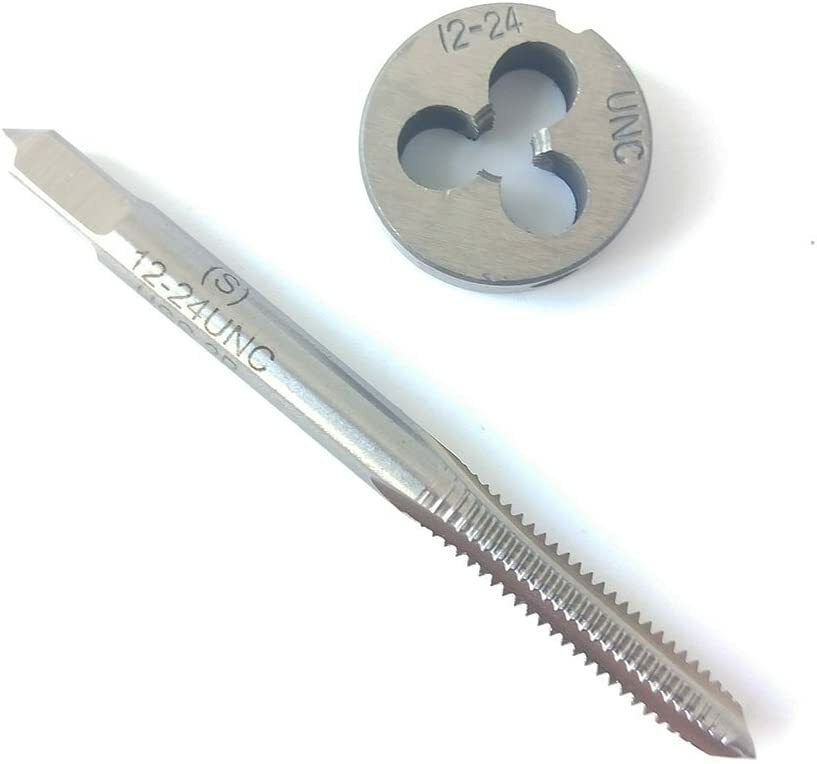 12-24（0.216） Tap And Die, UNC Machine Thread Tap And Round Thread Die Right Hand
