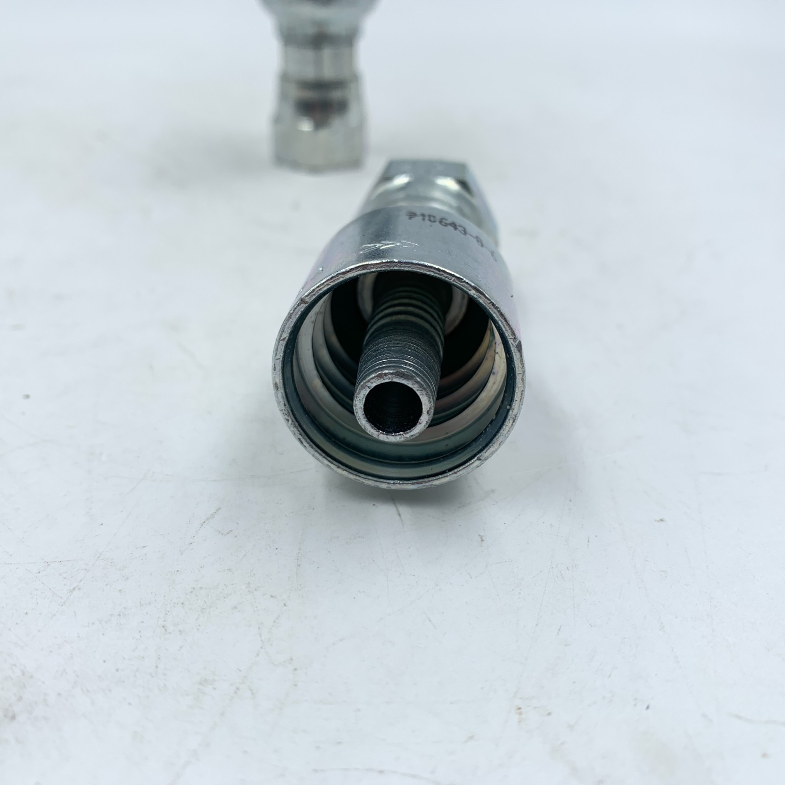 2 Pack Parker 10643-8-6 Hydraulic Fitting JIC Hose Crimp x Threaded