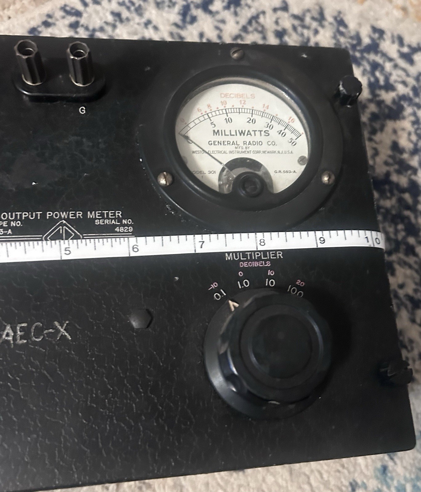 Vintage General Radio Type 583-A Output Power Meter – Cambridge, MA – Untested