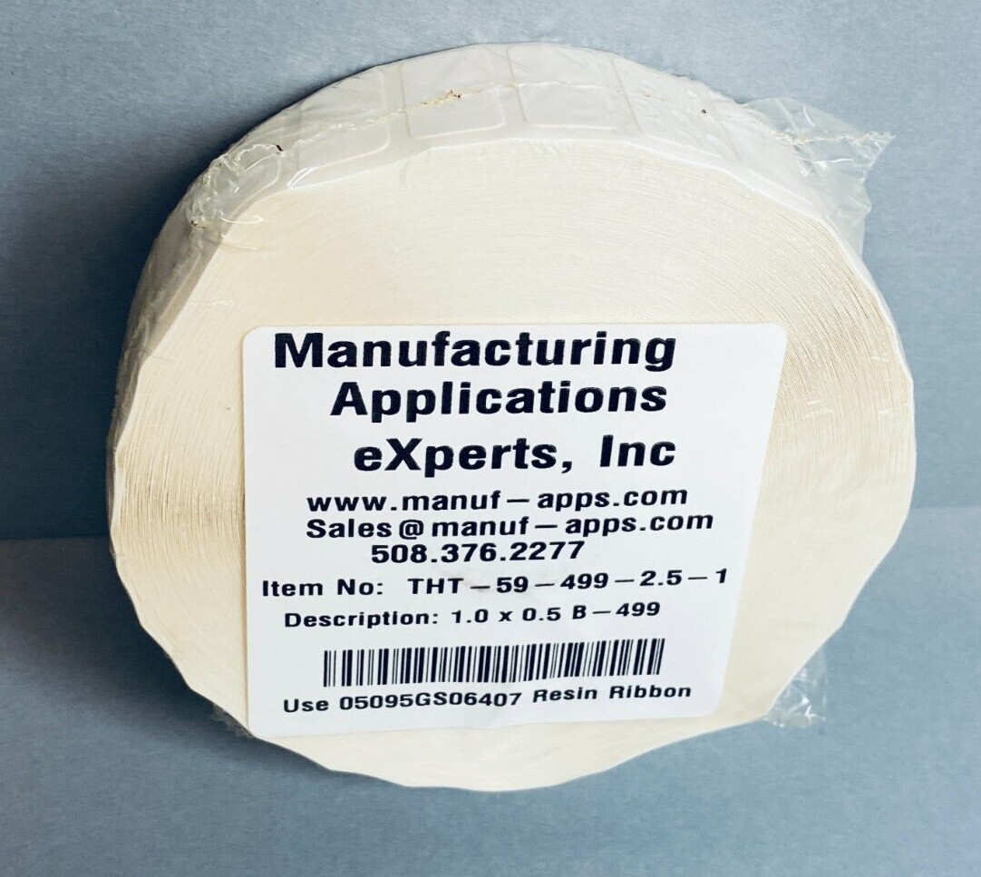 Brady Adhesive Label 1 in. x 0.25 in. Roll with 2500 Labels