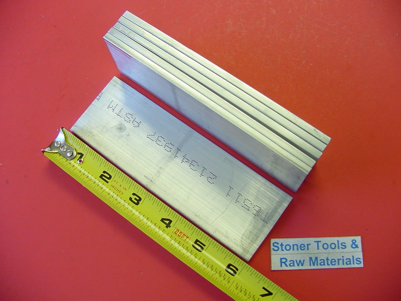 6 Pieces 1/4″ X 2-1/2″ ALUMINUM FLAT BAR 6″ long 6061 T6 Extruded Mill Stock