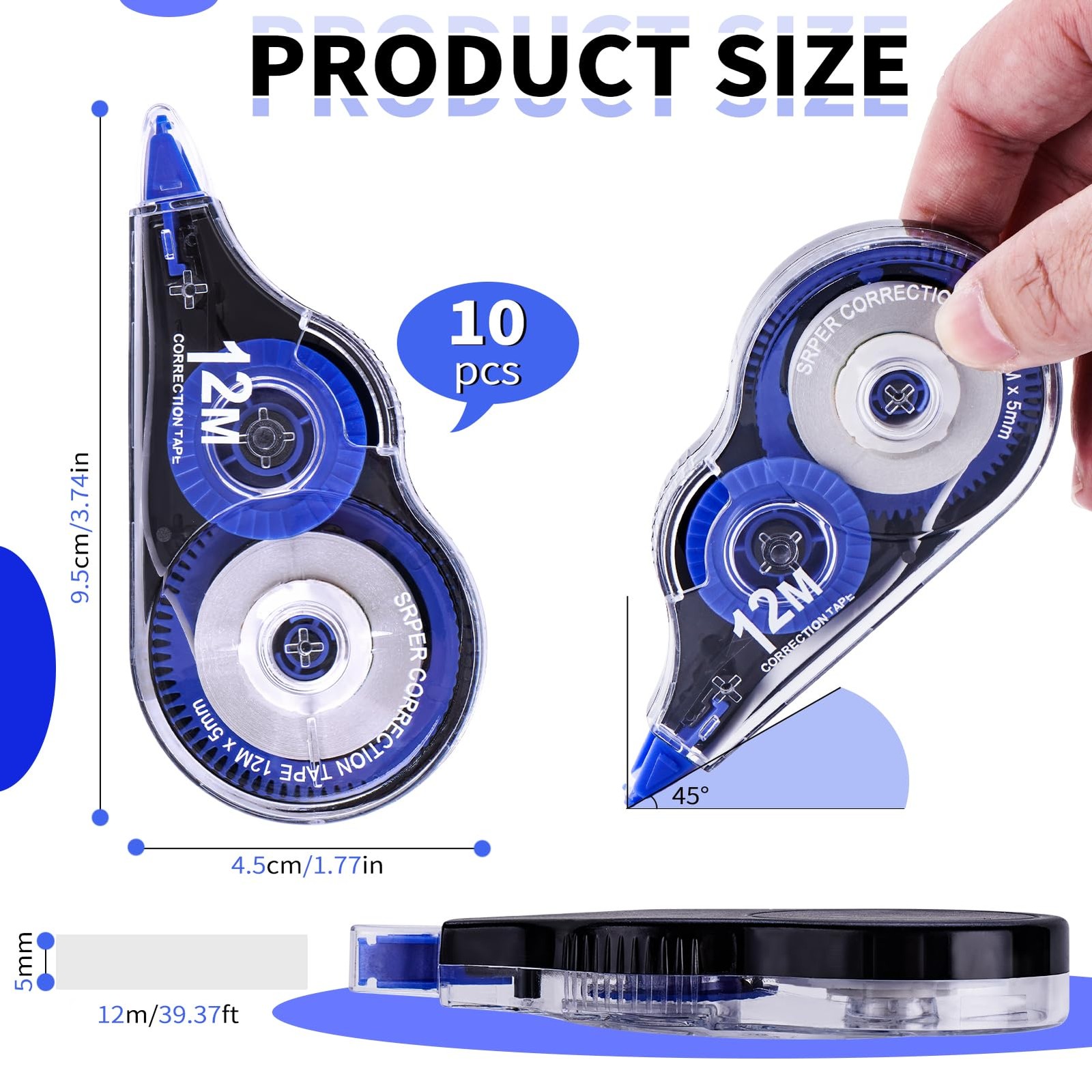 New Tombow Mono Correction Tape White Out 10 Pack