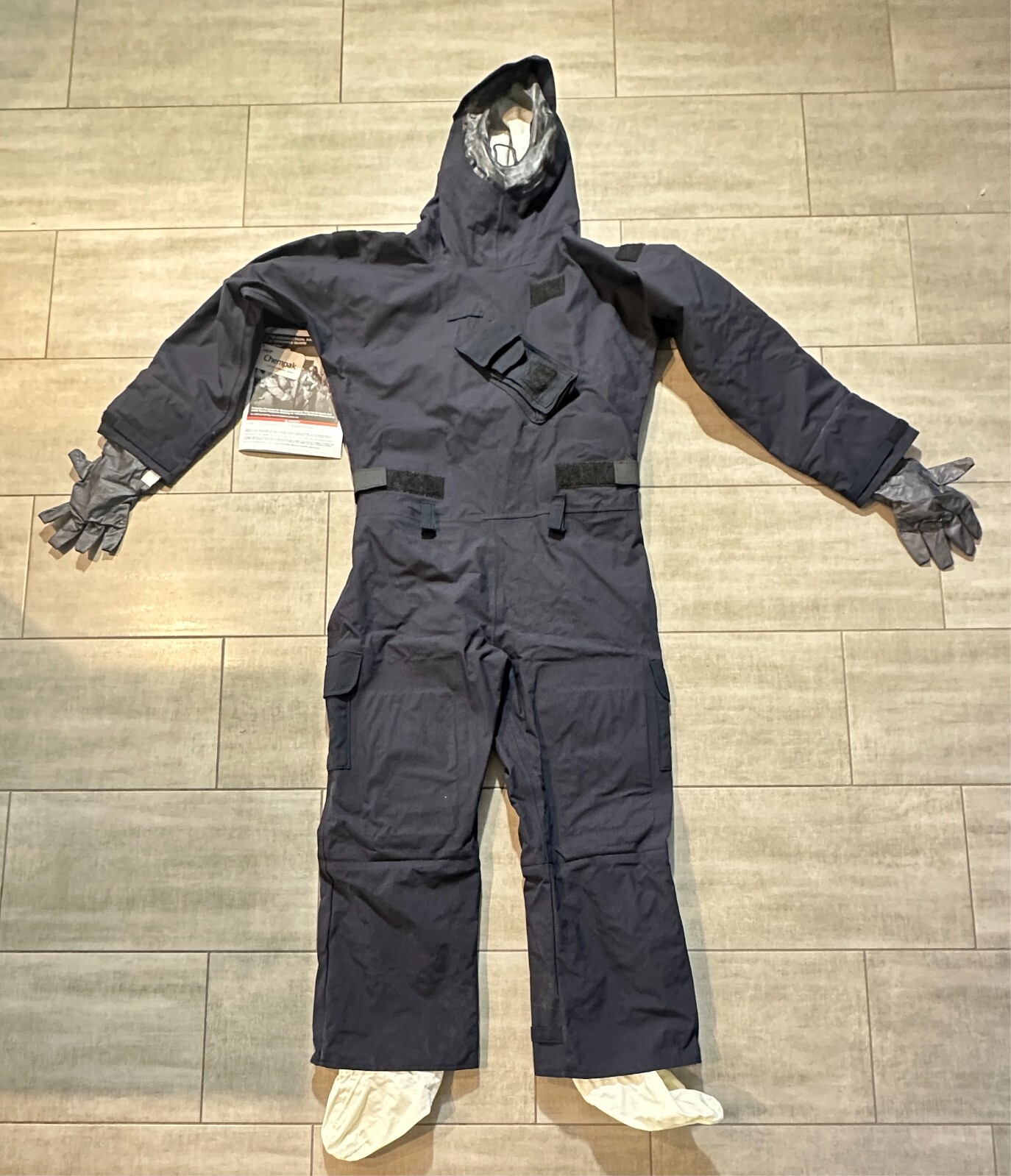 Lion MT94 Navy CBRN Size L One Piece Multi-Threat Protection Suit GORE CHEMPAK