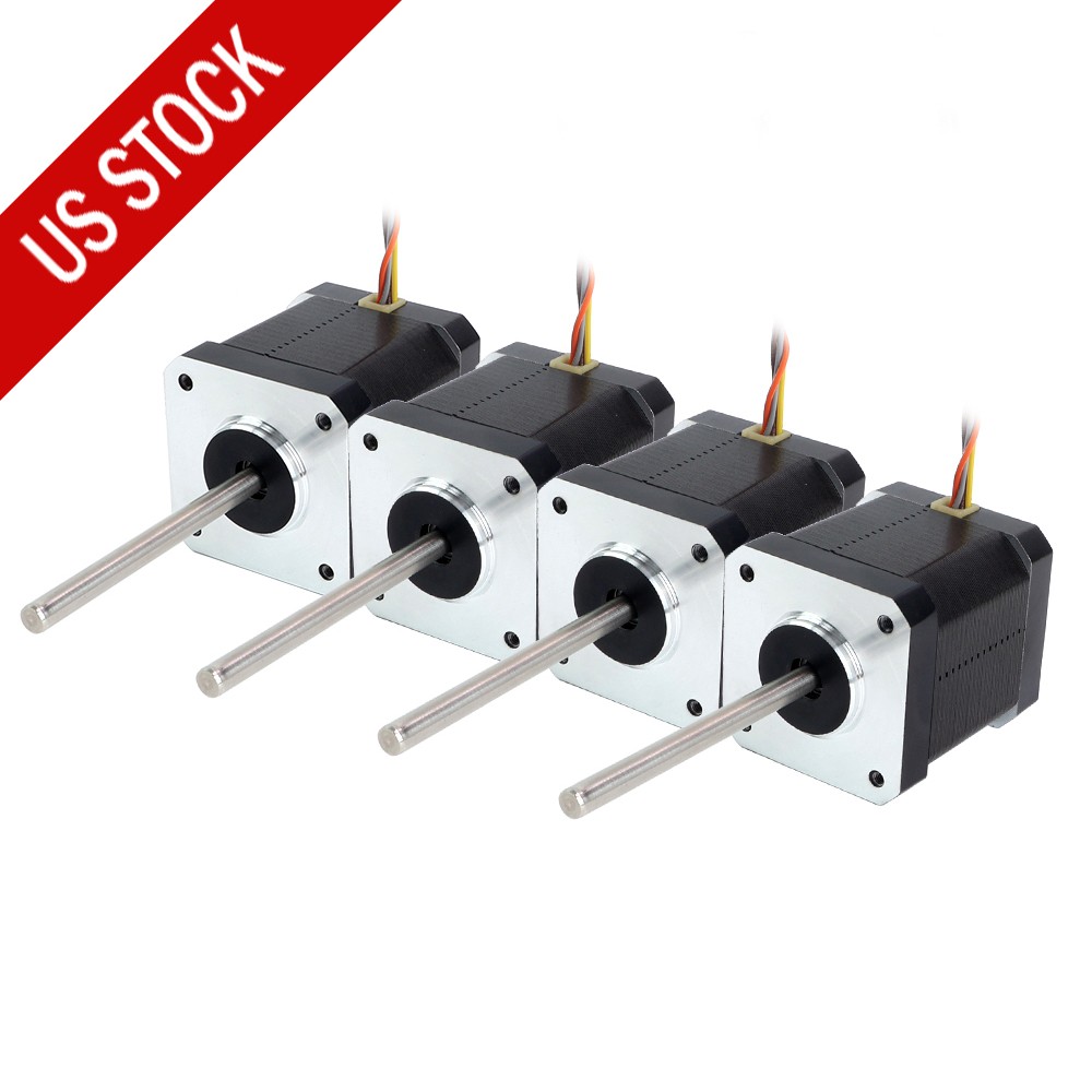 Nema17 High Temp Stepper Motor 55Ncm(78oz.in) 55mm Round Shaft 17HS19-2504S-H-V1