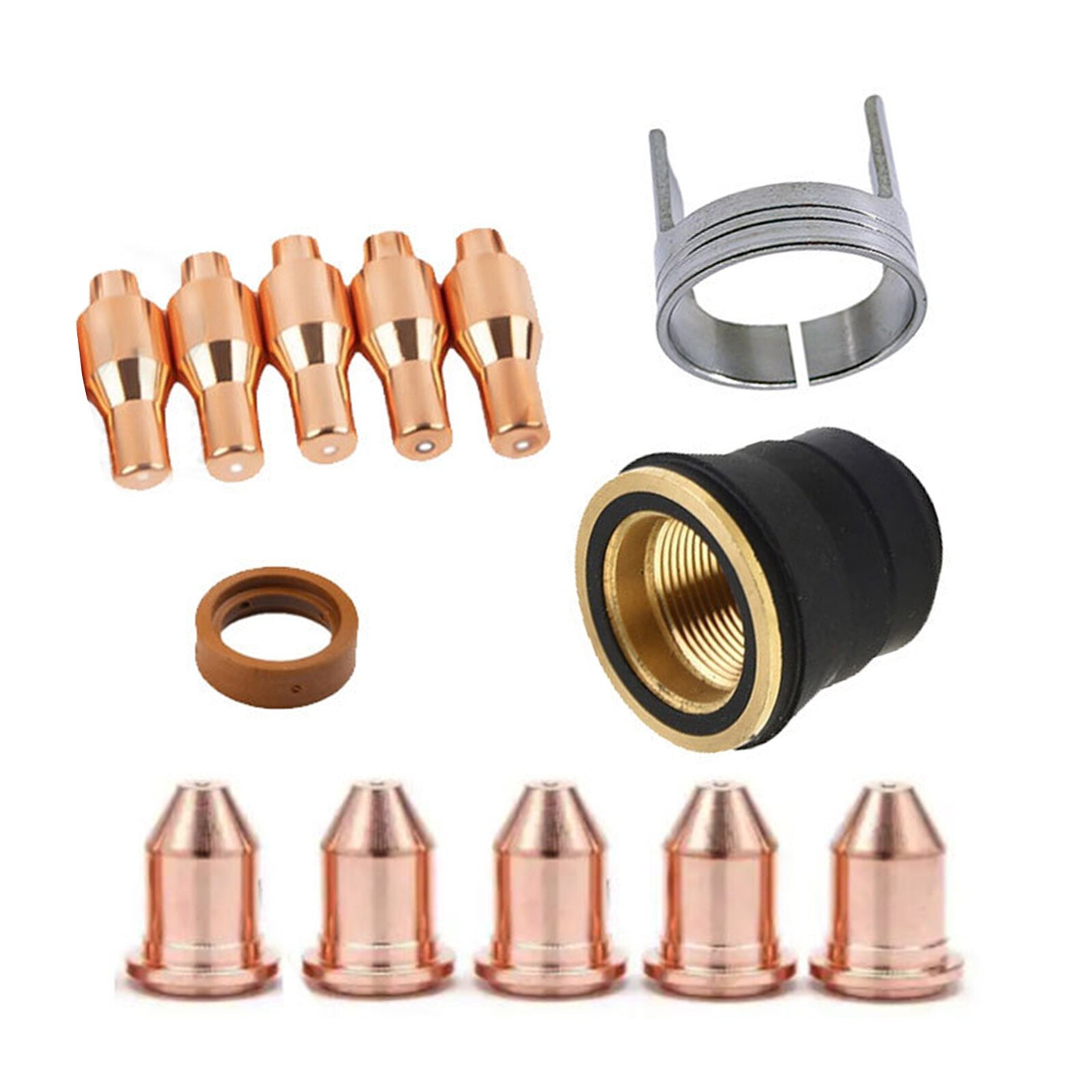 13Pack Titanium 45A Plasma Cutter Nozzle And Electrode Replacement Kit
