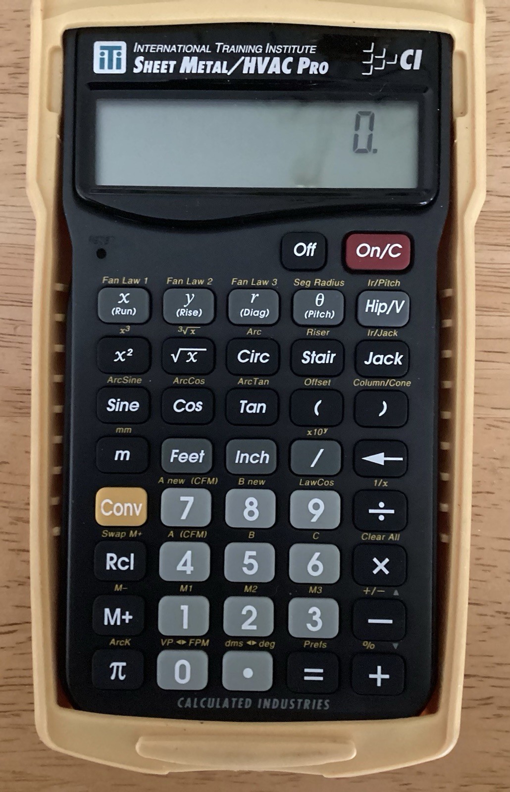 Calculated Industries 4090 Sheet Metal/HVAC Pro Calc Calculator Armadillo Gear