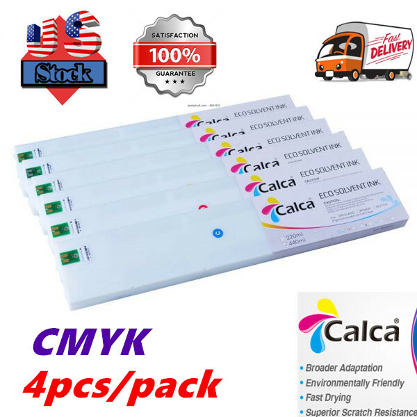 4pcs/pack Calca Compatible 440ml ECO-Sol Max Ink Cartridge