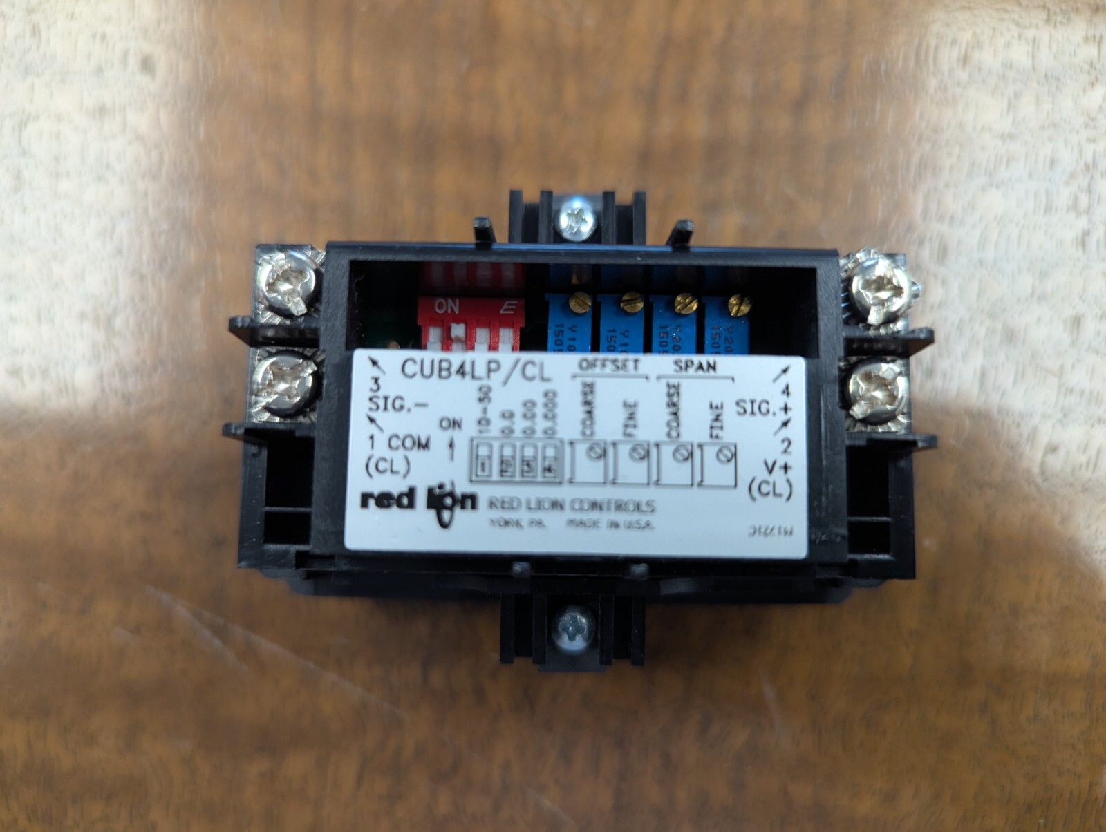 Red Lion Controls CUB4CL30 Process Meter, 4-50ma, LCD, Panel Mount
