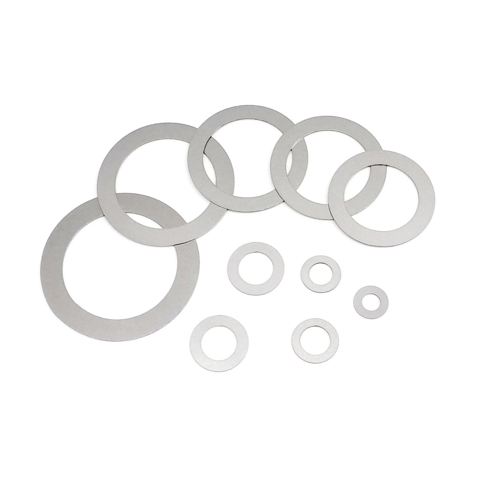 500/1200pcs M3-M8 304 A2 Stainless Steel Ultra Thin Flat Washer Shim Set Kit Box