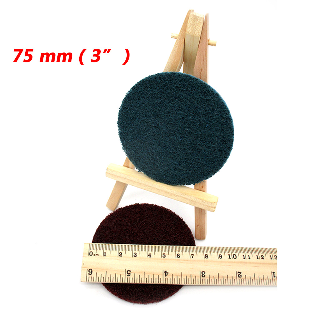 50-125mm 2/3/4/5″ Hook Loop Pads Nylon Roll Lock Sanding Discs Grit 150 240 400