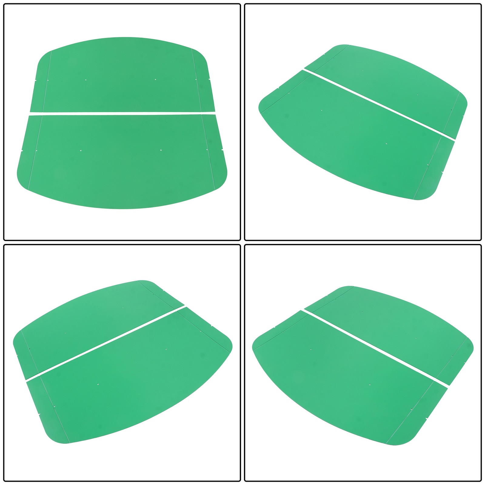 For John Deere 2″ x 2″ or 2″ x 3″ ROPS Tuff Top Tractor Canopy 52″ X 52″ Green