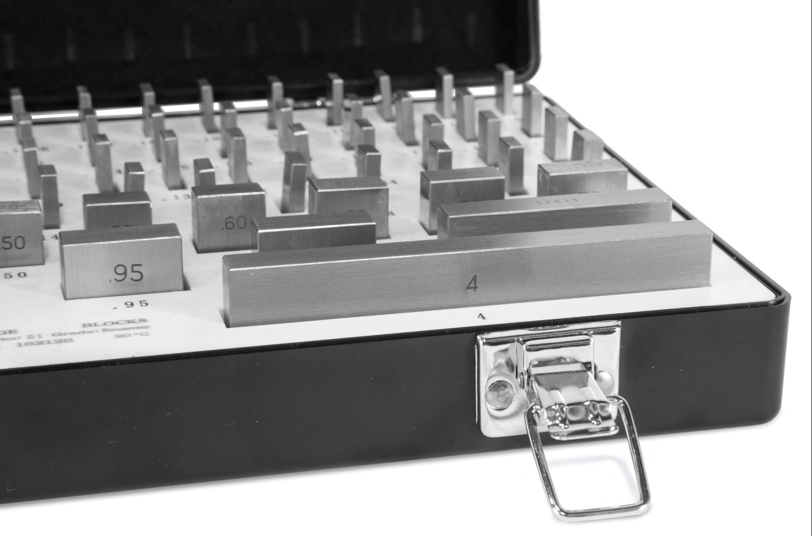 WEN 10481 81-Piece Rectangular Steel Gauge Block Set with Case