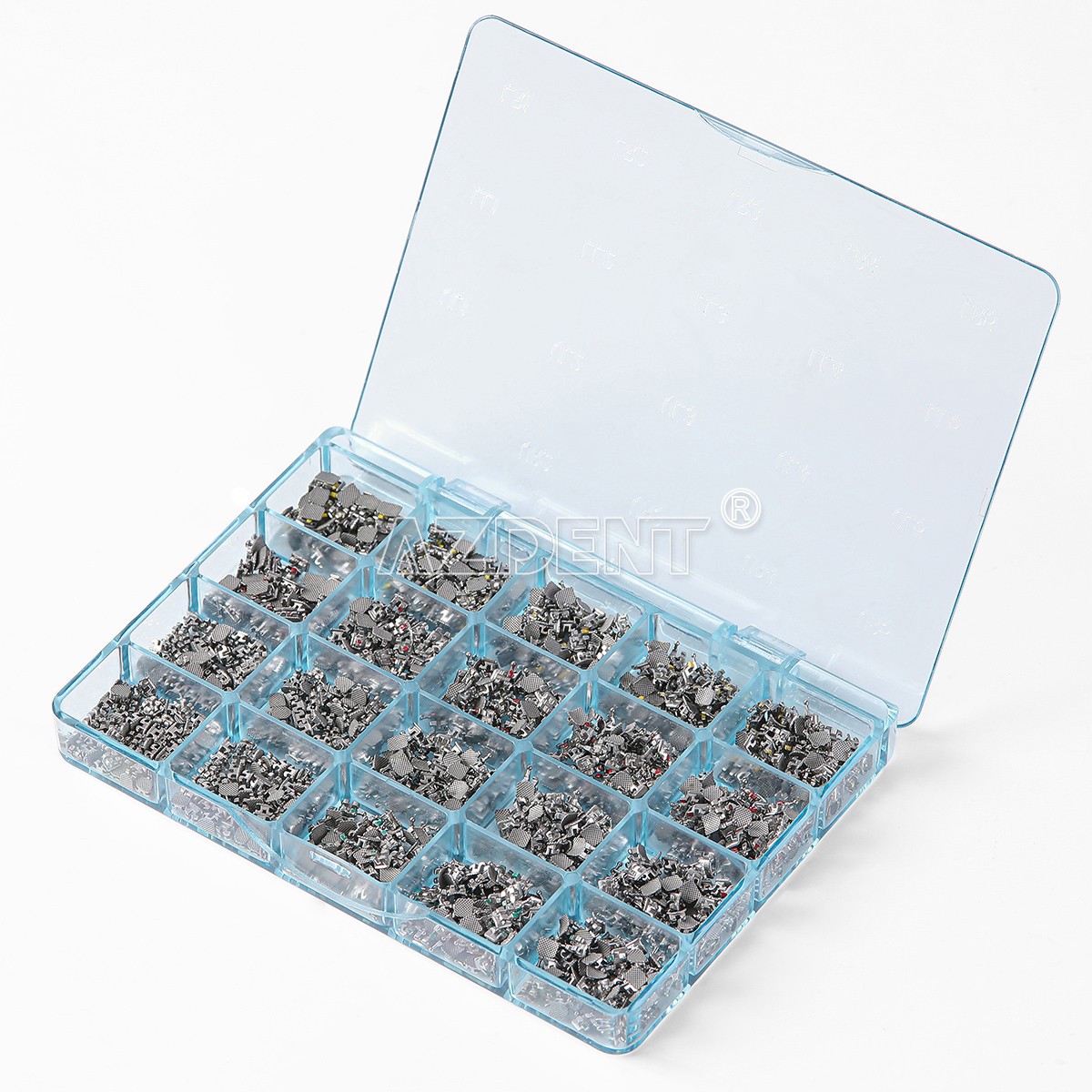 50 Sets AZDENT Dental Orthodontic MIM Monoblock Brackets Brace Roth.022 345 HOOK