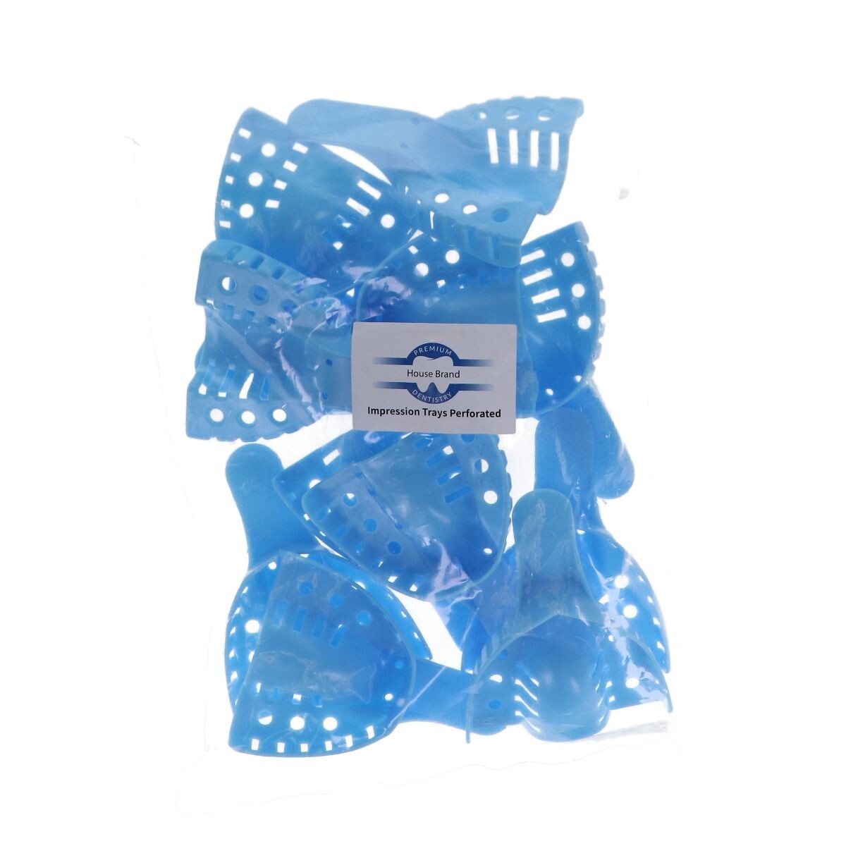 House Brand Dentistry Dental Perforated Impression Trays 12/Pk