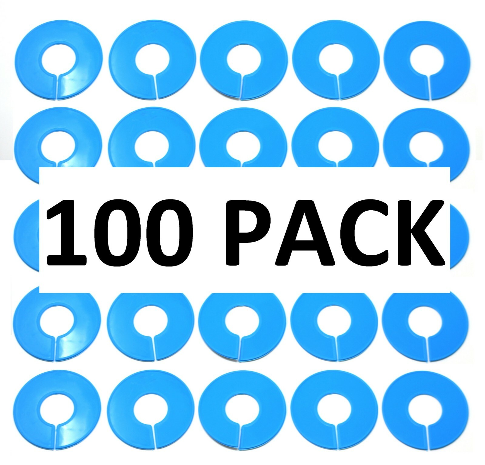 Blue Round Plastic Blank Rack Size Dividers – Multi-Pack